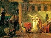 Jacques-Louis  David liktorerna hemfor till brutus hans soners lik oil painting